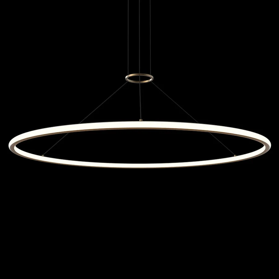 Sonneman Luna 62" Wide LED Ring Chandelier - 2700K - Image 2