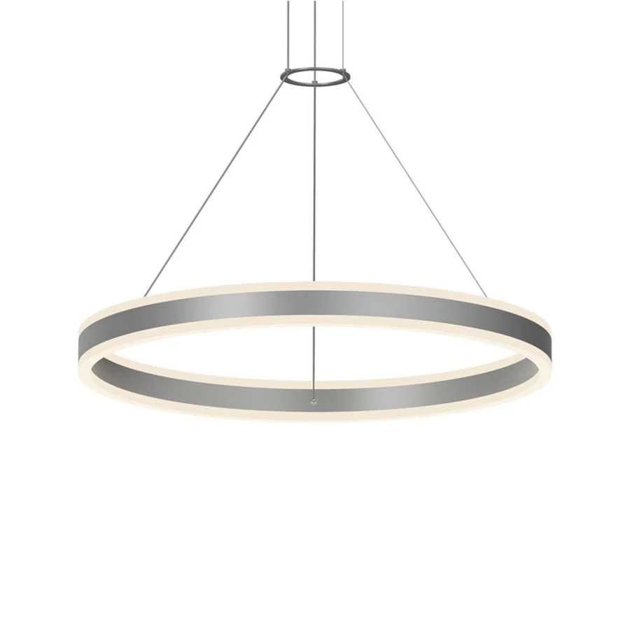 Sonneman Double Corona 32" Wide Integrated LED Ring Chandelier with Acrylic Shades - Image 2