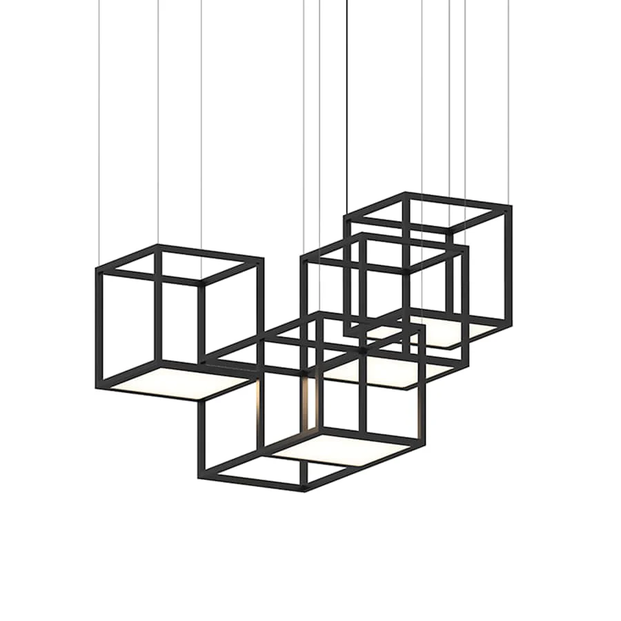 Sonneman Cubix 4 Light LED Pendant - Image 1