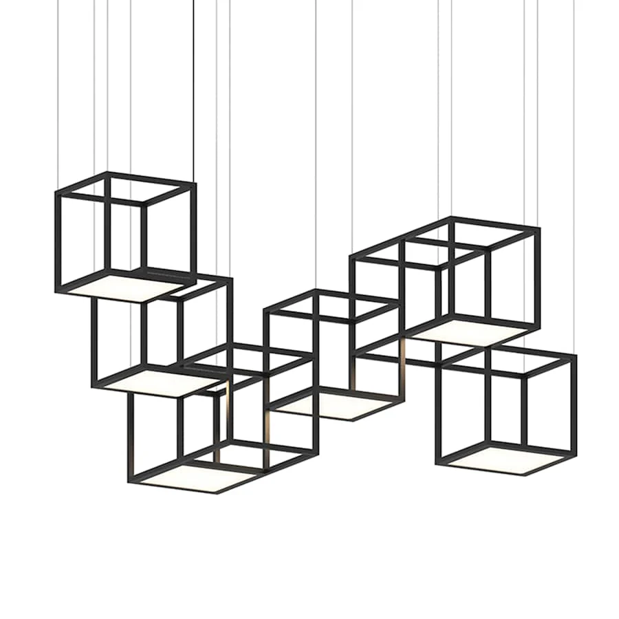 Sonneman Cubix 6 Light LED Pendant - Image 1