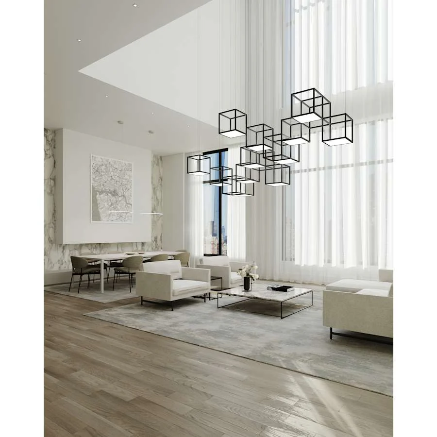 Sonneman Cubix 12 Light LED Pendant - Image 2