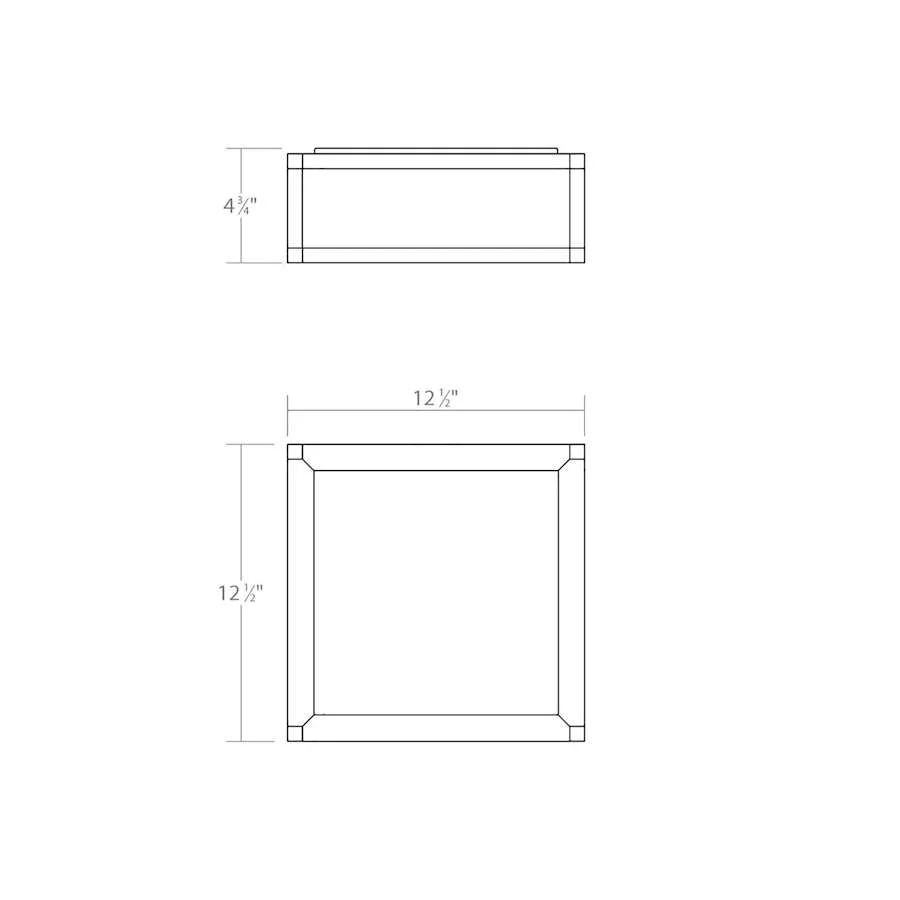 Sonneman Cubix 1 Light Short LED Surface Mount - Image 2