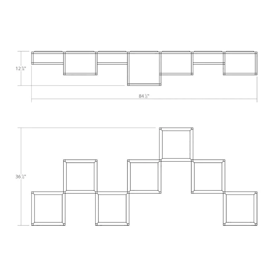 Sonneman Cubix 7 Light LED Surface Mount - Image 2