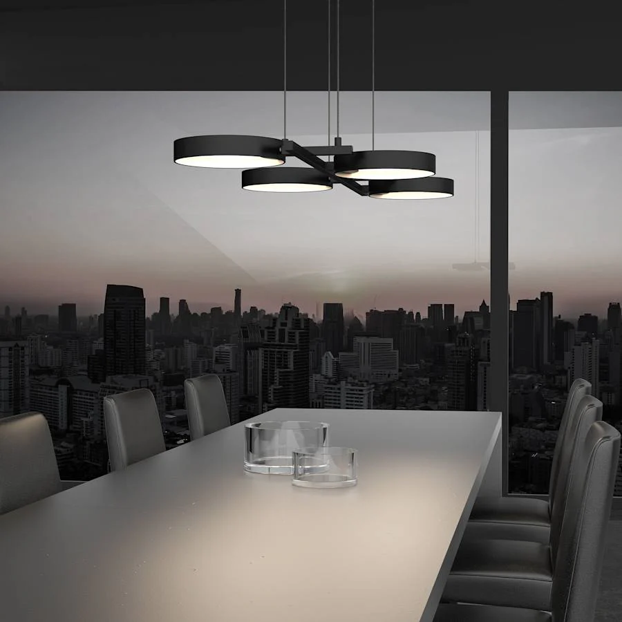 Sonneman Light Guide Ring 4 Light 37-1/2" Wide Full Sized Pendant - Image 3