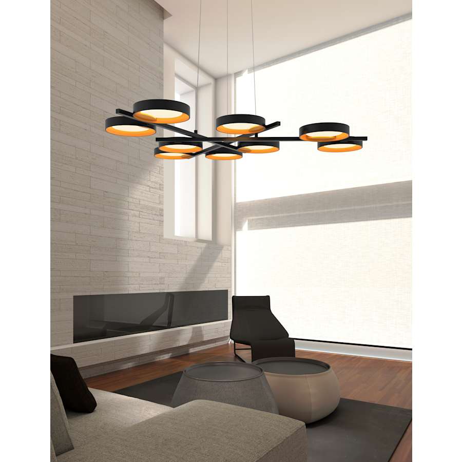 Sonneman Light Guide Ring 9 Light 48-1/4" Wide Full Sized Pendant - Image 2