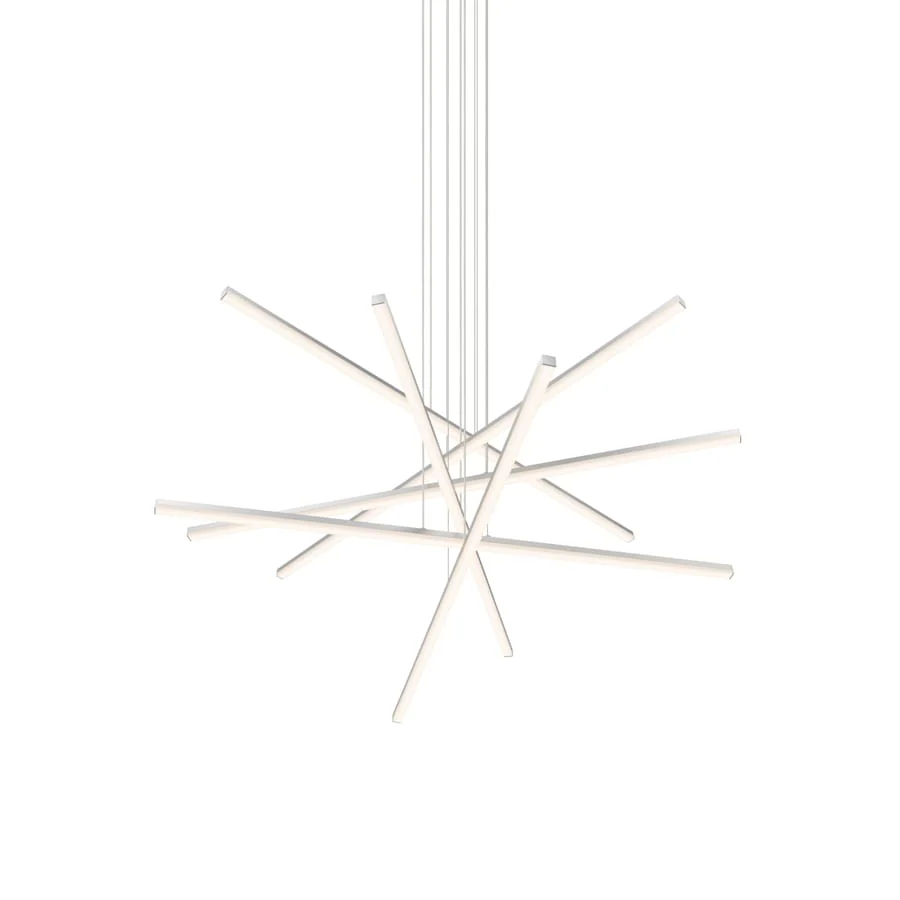 Sonneman Stix 40" Wide 6 Arm LED Chandelier - Image 2