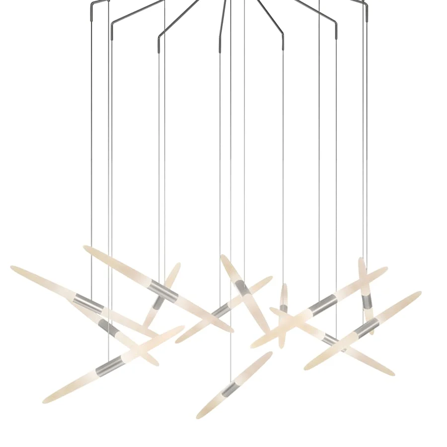 Sonneman Ballet 46" Wide 13 Light Chandelier - Image 1
