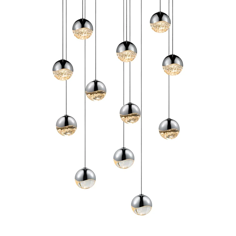 Sonneman Grapes 12 Light 16" Wide LED Suspension Multi Light Pendant - Image 1