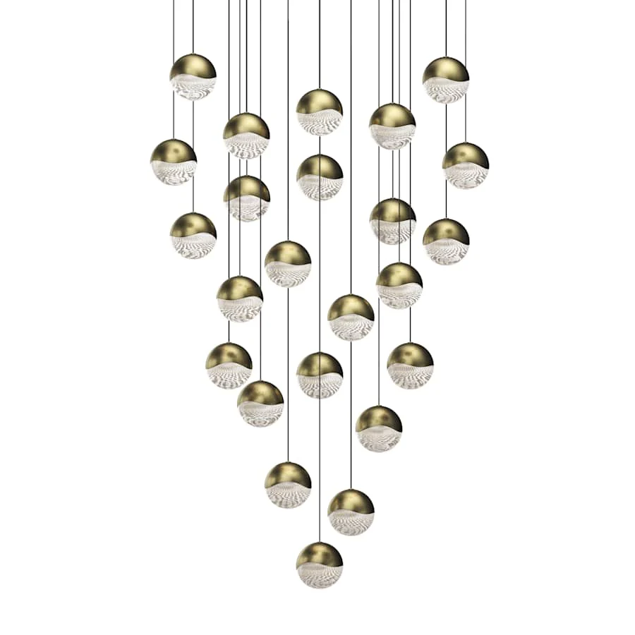Sonneman Grapes 24 Light 27" Wide LED Suspension Multi Light Pendant - Image 1