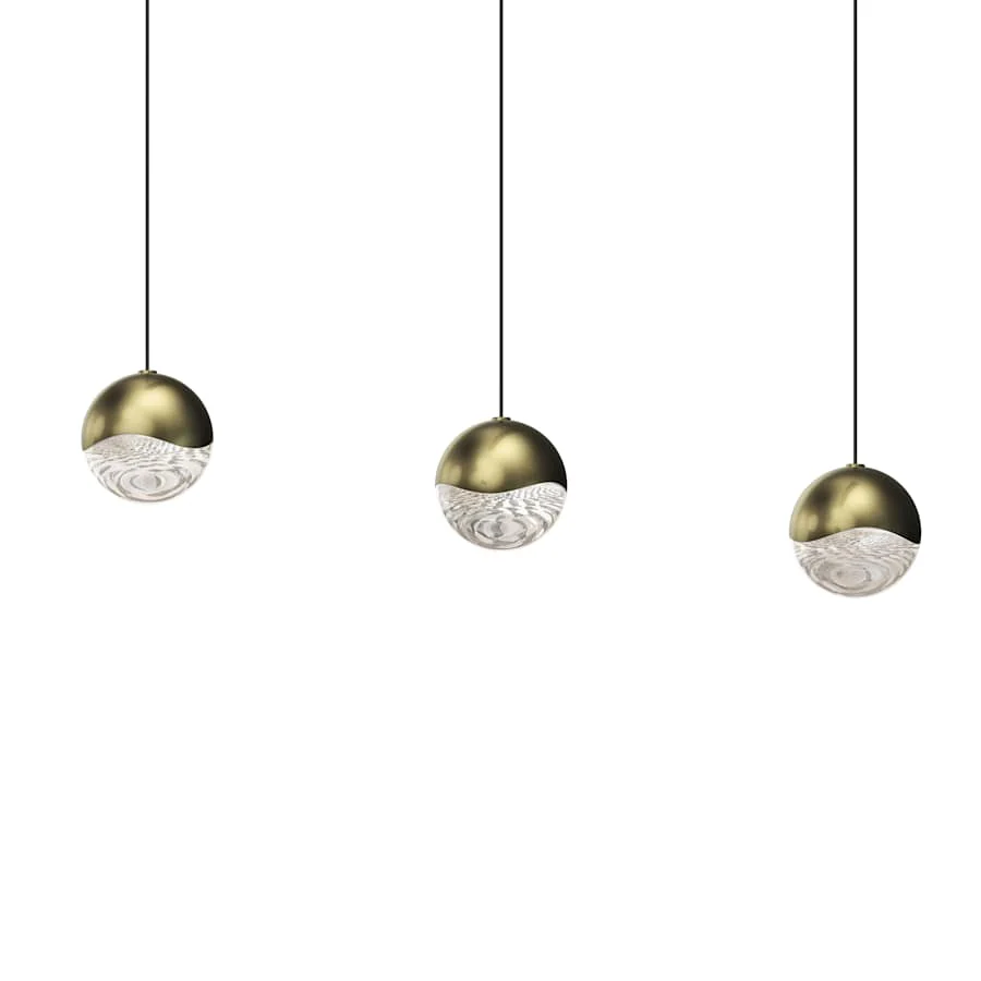 Sonneman Grapes 3 Light 38″ Wide LED Suspension Linear Pendant
