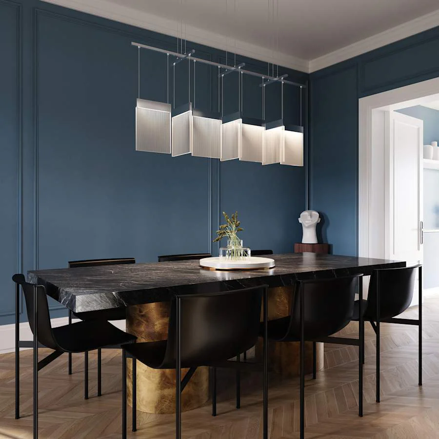 Sonneman V Panels 56" Wide Suspension Linear Pendant - Image 2