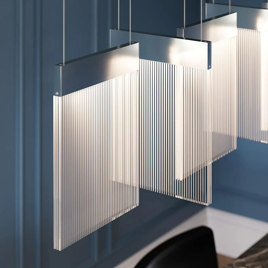 Sonneman V Panels 56" Wide Suspension Linear Pendant - Image 3