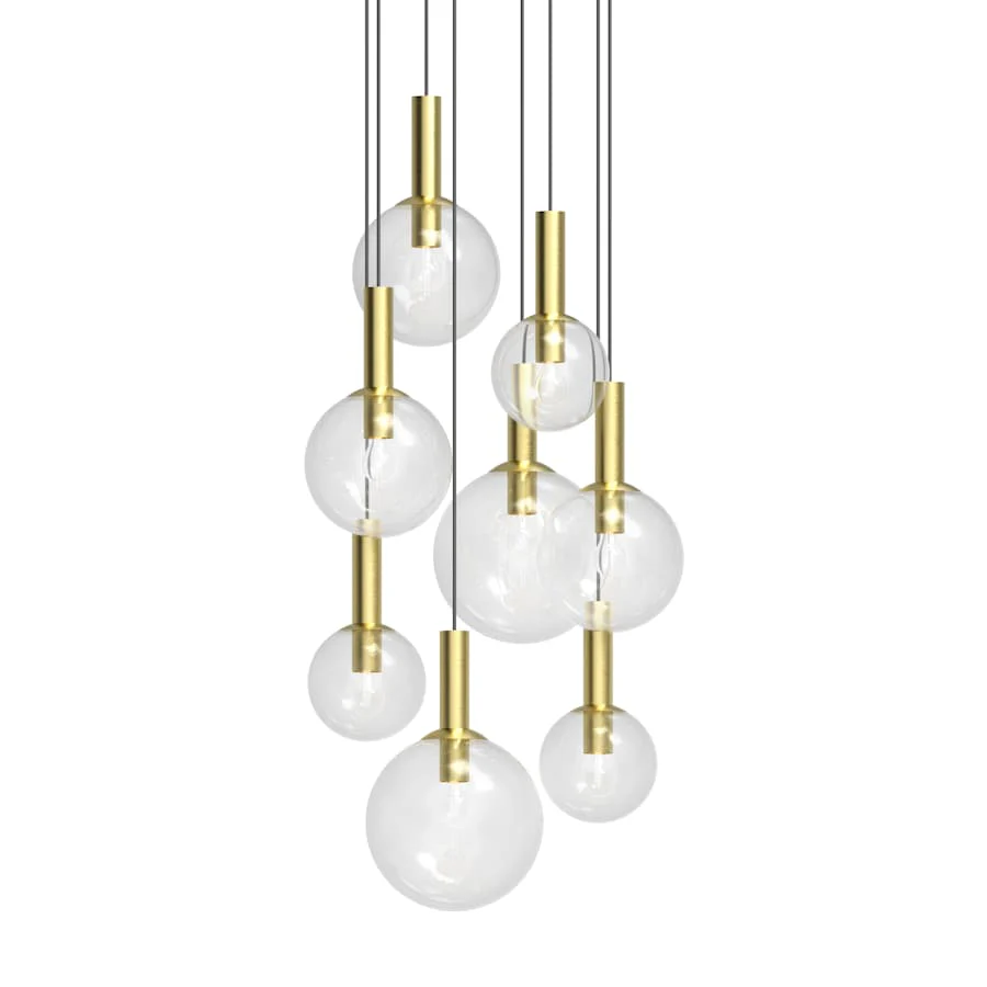 Sonneman Bubbles 8 Light 29″ Wide Multi Light Pendant