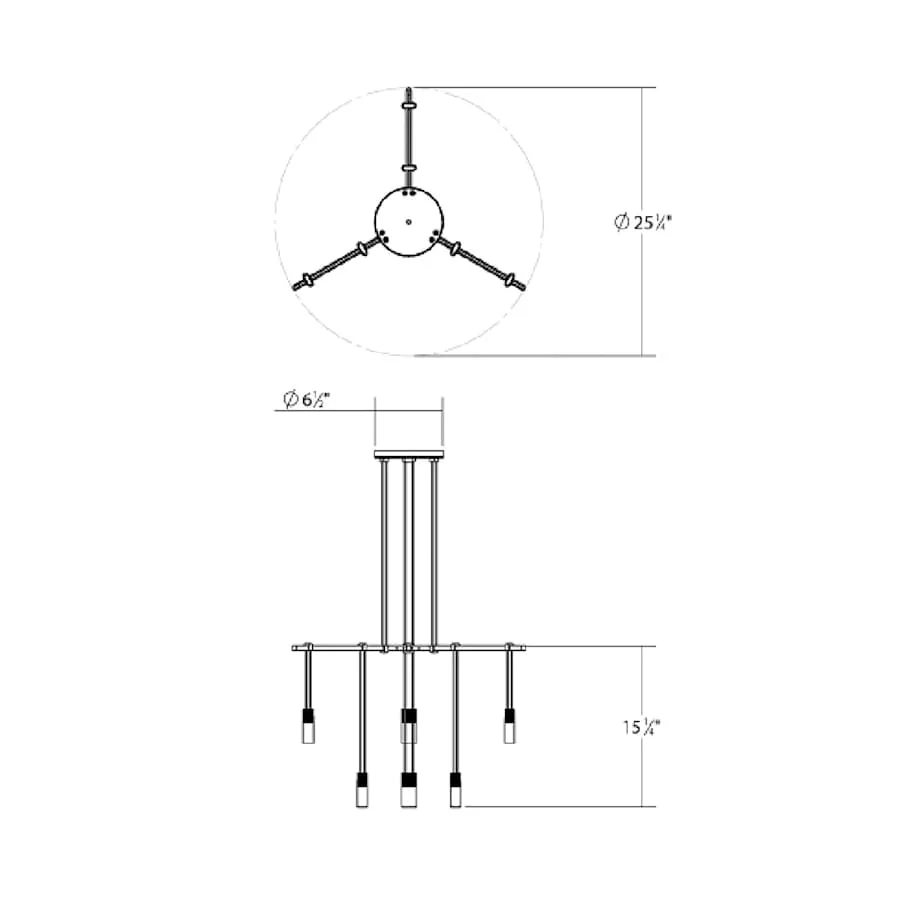 Sonneman Suspenders 24" Wide Suspension Pendant - Image 2