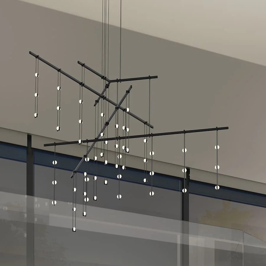 Sonneman Suspenders LED 4-Tier Tri-Bar Multi Light Pendant - Image 2