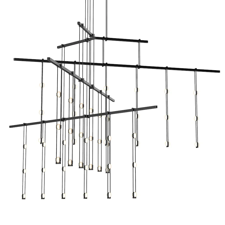 Sonneman Suspenders LED 4-Tier Tri-Bar Multi Light Pendant - Image 1