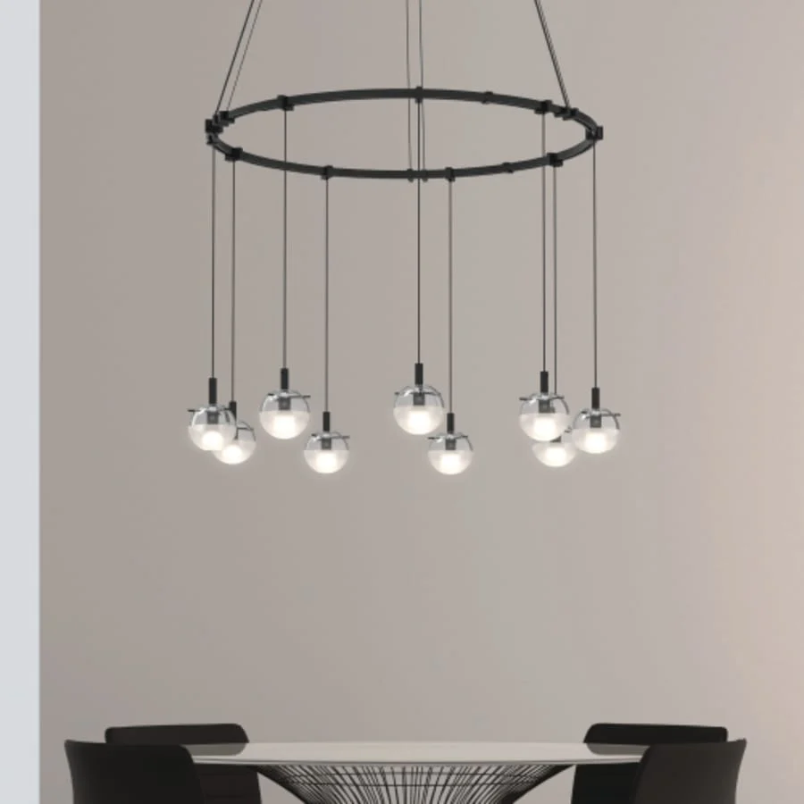 Sonneman Suspenders LED Single Ring Multi Light Pendant - Image 2