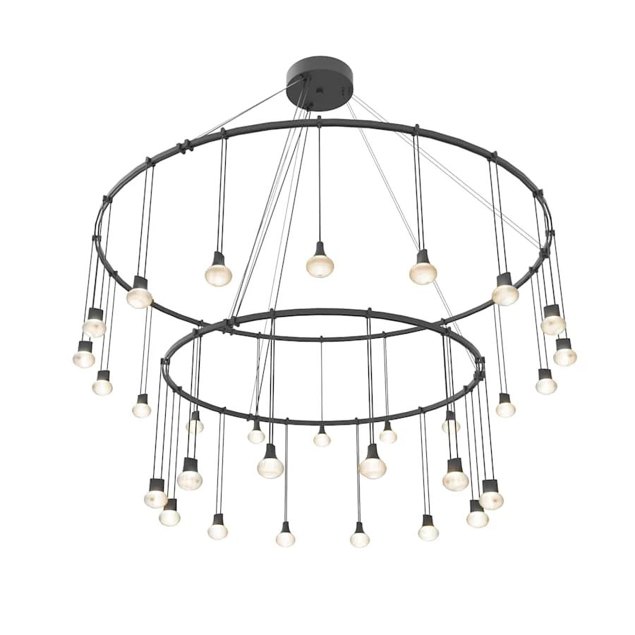 Sonneman Suspenders LED Double Ring Multi Light Pendant - Image 3