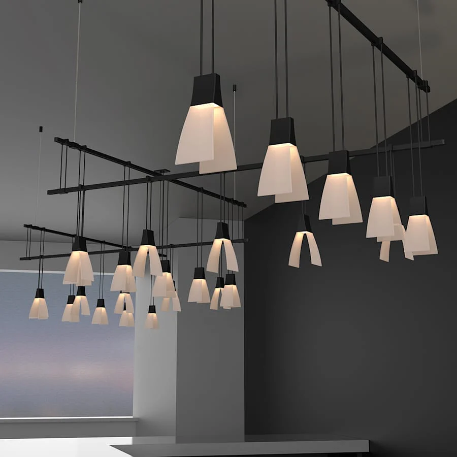 Sonneman Suspenders LED 5-Bar Zig Zag Multi Light Pendant - Image 2