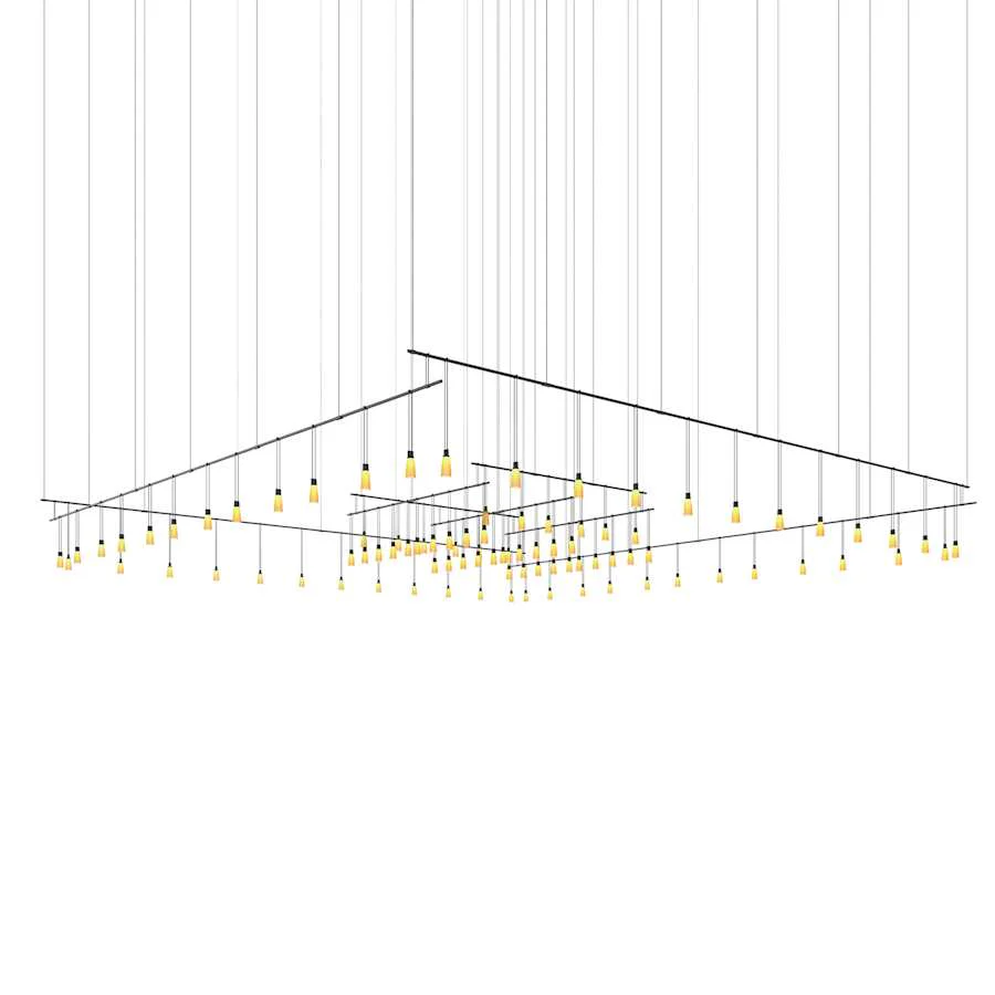 Sonneman Suspenders 220" Wide Suspension Pendant - Image 1