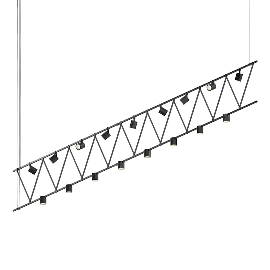 Sonneman Suspenders 17 Light 170" Wide LED Linear Chandelier - Image 1