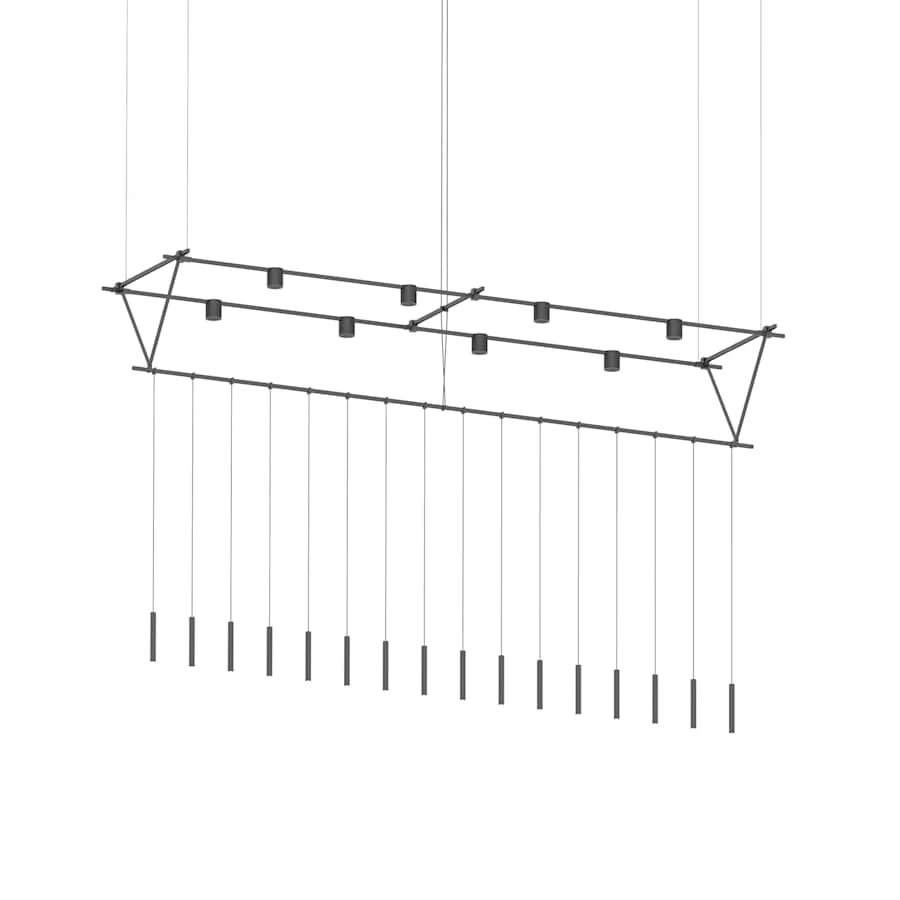 Sonneman Suspenders 16 Light 170" Wide LED Suspension Multi Light Pendant - Image 1