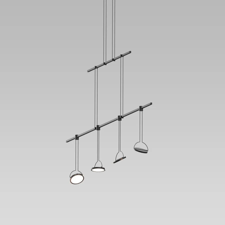 Sonneman Suspenders 4 Light 37" Wide LED Linear Chandelier - Image 2