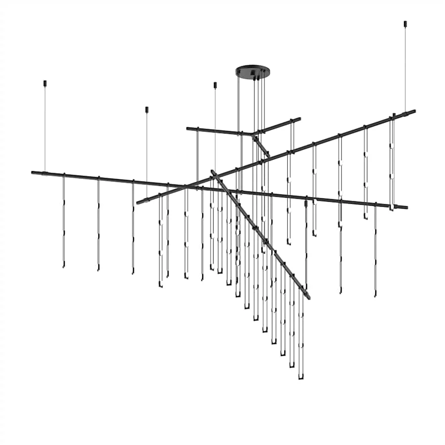 Sonneman Suspenders 83" Wide LED Abstract Chandelier - Image 2