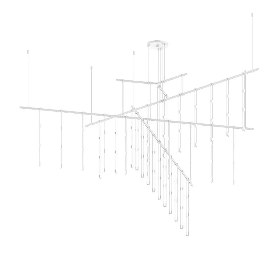Sonneman Suspenders 83" Wide LED Abstract Chandelier - Image 3