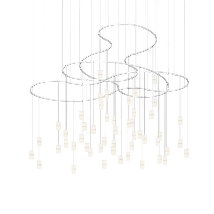 Sonneman Suspenders 82" Wide LED Matrix Chandelier - Image 3