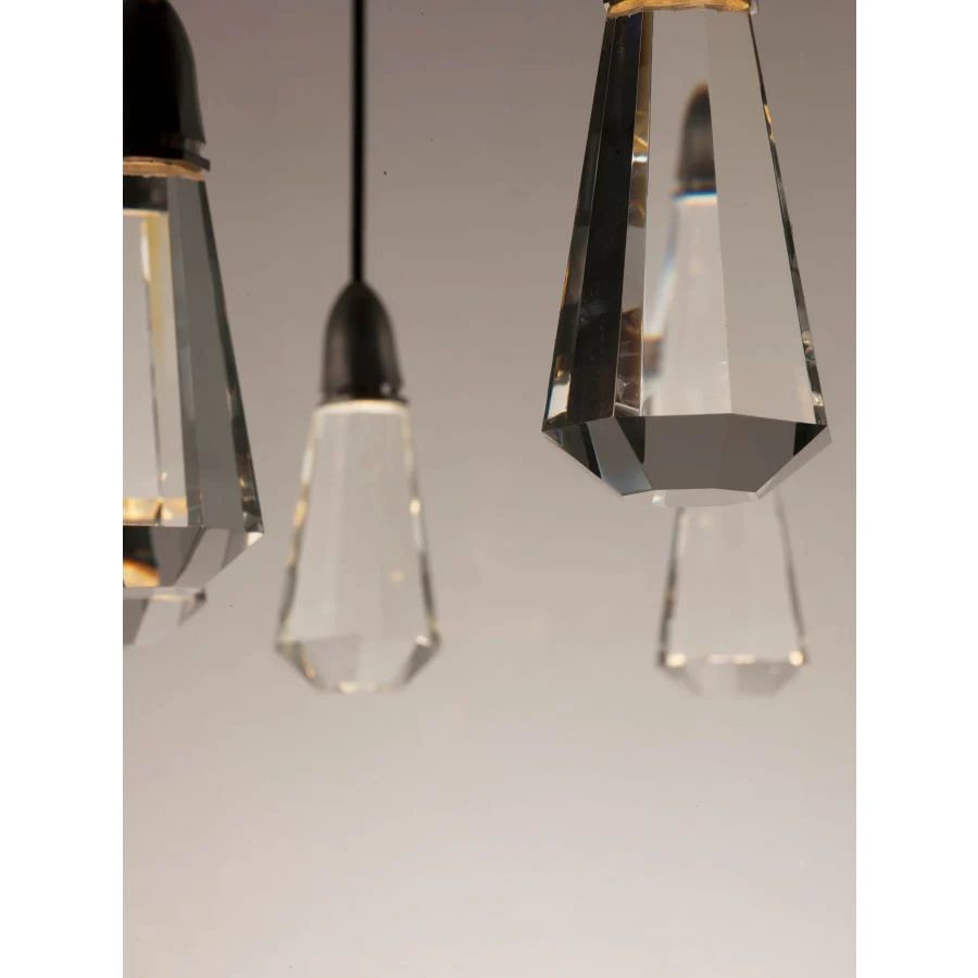 Studio M 10 Carat 10 Light 29-1/2" Wide Integrated LED Multi Light Pendant with Jewel Cut Crystals - Image 3