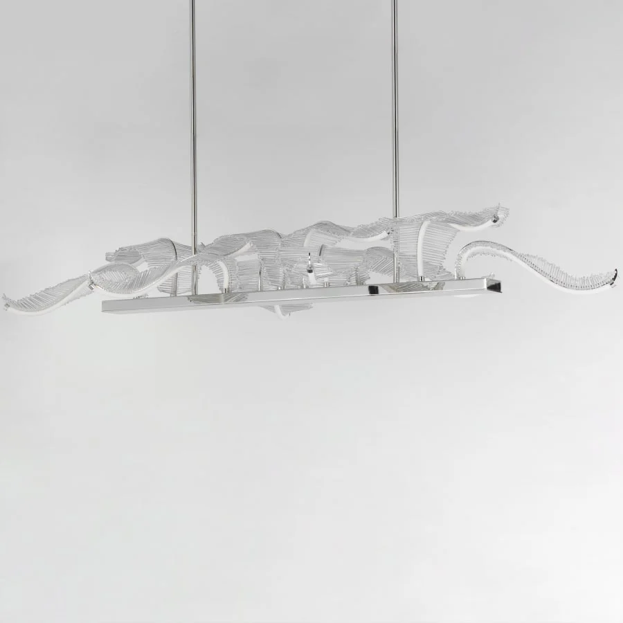 Studio M Lillet 61" Wide LED Crystal Abstract Chandelier with Beveled Crystal Shades - Image 3