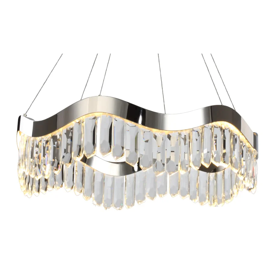 Studio M Rolland 30" Wide LED Crystal Pendant - Image 1