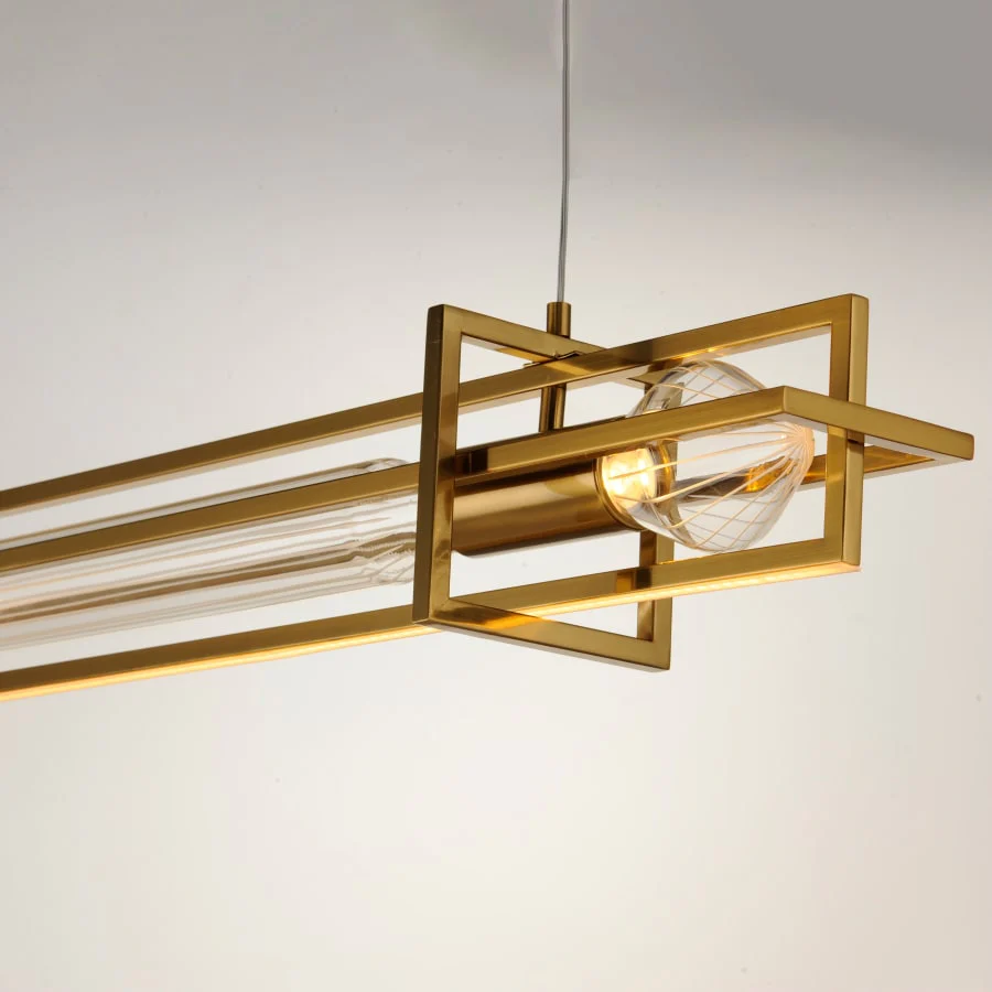 Studio M Zeppelin 6" Wide LED Linear Chandelier by Nina Magon - Image 3