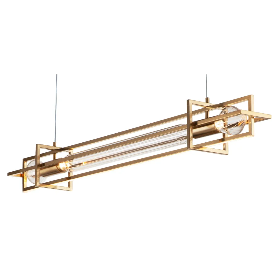 Studio M Zeppelin 6" Wide LED Linear Chandelier by Nina Magon - Image 1