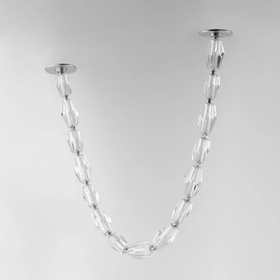 Studio M Dolce Vita 41" Wide LED Crystal Linear Pendant with Beveled Crystal Shades - Image 3