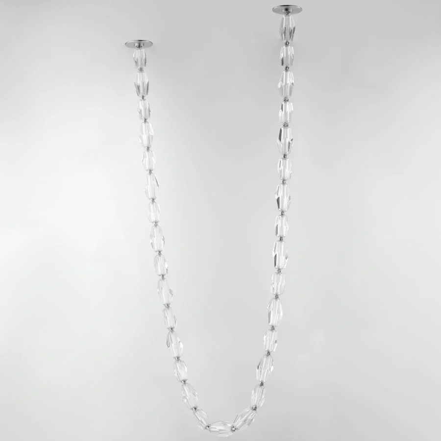 Studio M Dolce Vita 85" Wide LED Crystal Linear Pendant with Beveled Crystal Shades - Image 3