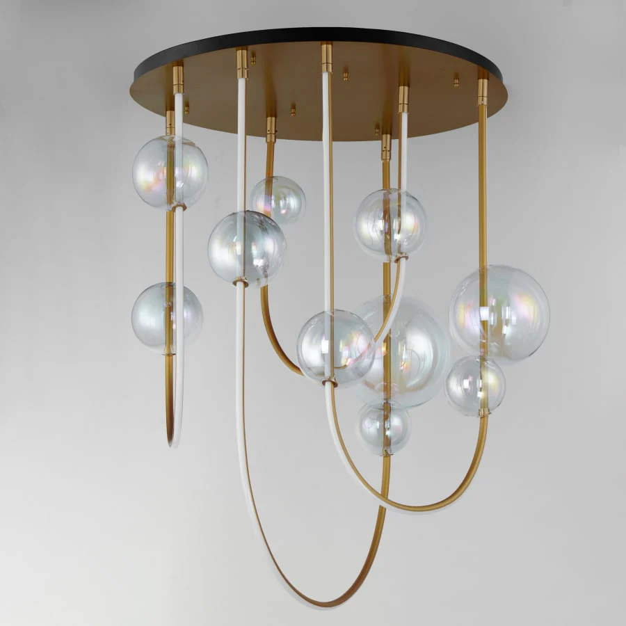 Studio M Dreamer 33" Wide LED Abstract Multi Light Pendant - Image 2