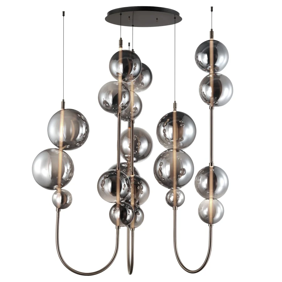 Studio M Dreamer 59" Wide LED Abstract Multi Light Pendant - Image 3