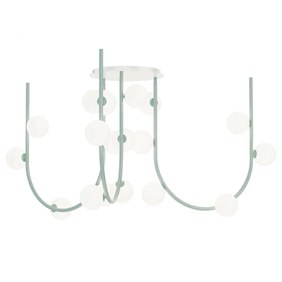 Studio M Contour 15 Light 47" Wide LED Chandelier by Nina Magon - Image 1