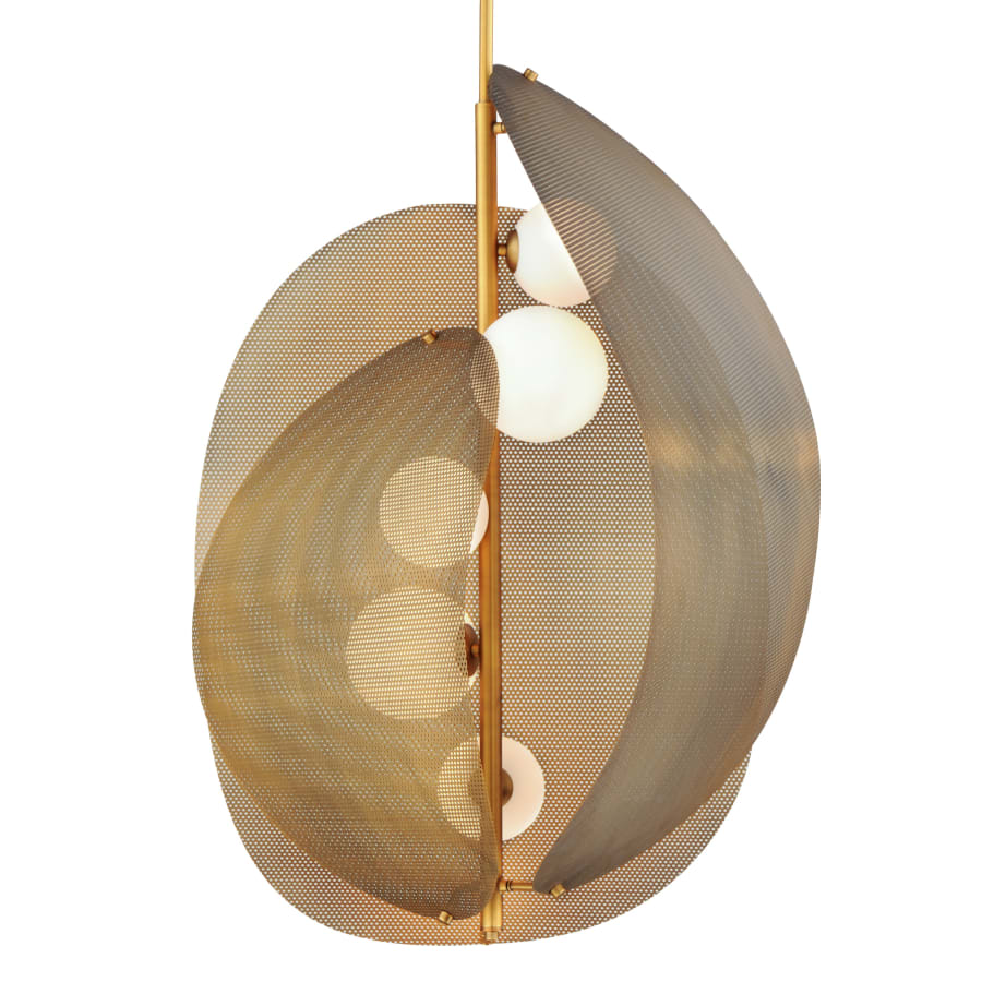 Studio M Chips 5 Light 35" Wide LED Chandelier by Mat Sanders - Image 1
