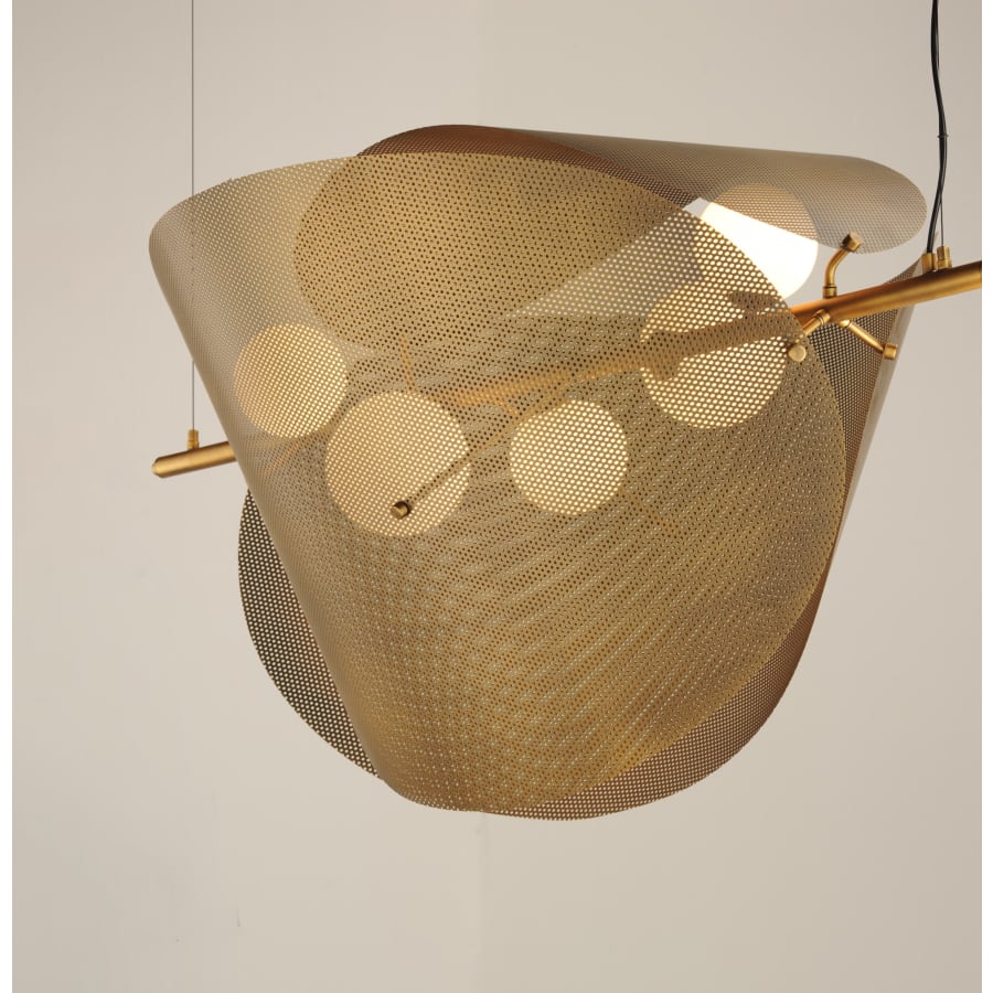 Studio M Chips 5 Light 49" Wide LED Linear Chandelier by Mat Sanders - Image 2