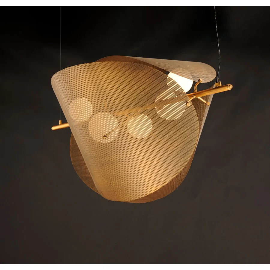 Studio M Chips 5 Light 49" Wide LED Linear Chandelier by Mat Sanders - Image 3
