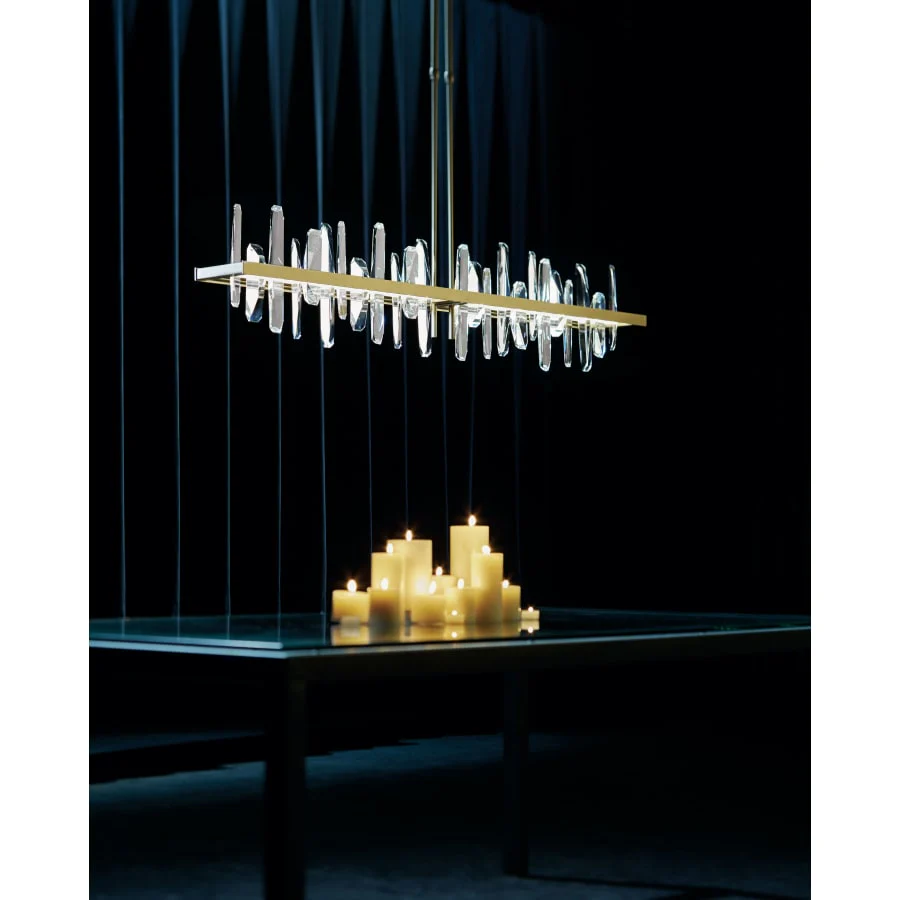 Synchronicity Solitude 51-7/8" Wide Integrated LED Linear Chandelier - Image 3