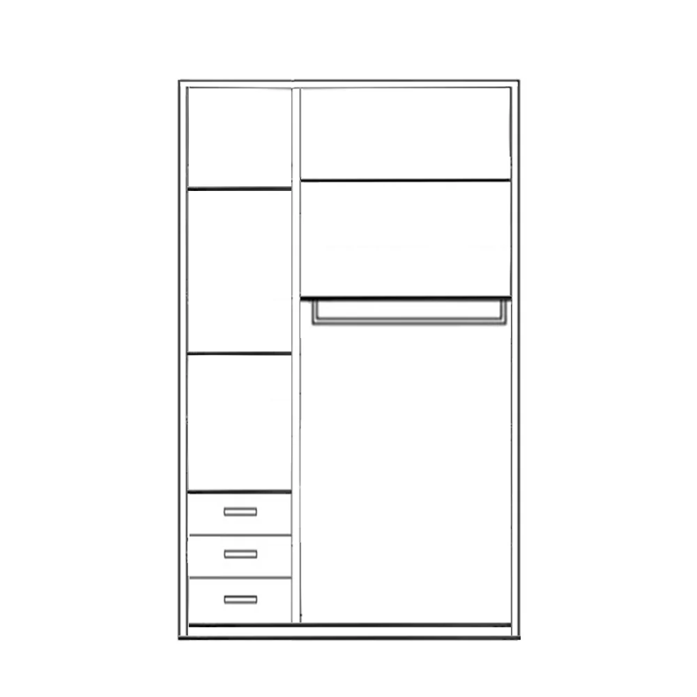 دولاب 220×100سم- CITY39 - Image 2