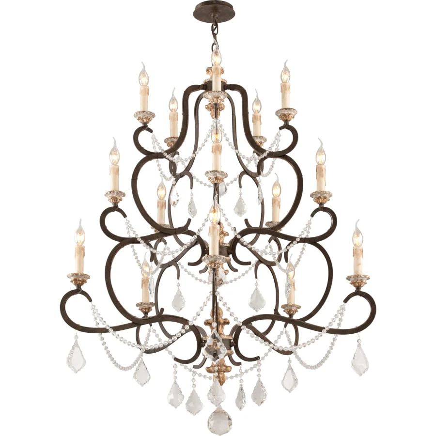 Troy Lighting Bordeaux 15 Light 3 Tier Chandelier - Image 1