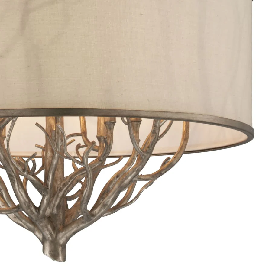Troy Lighting Whitman 8 Light Pendant with Fabric Shade - Image 2