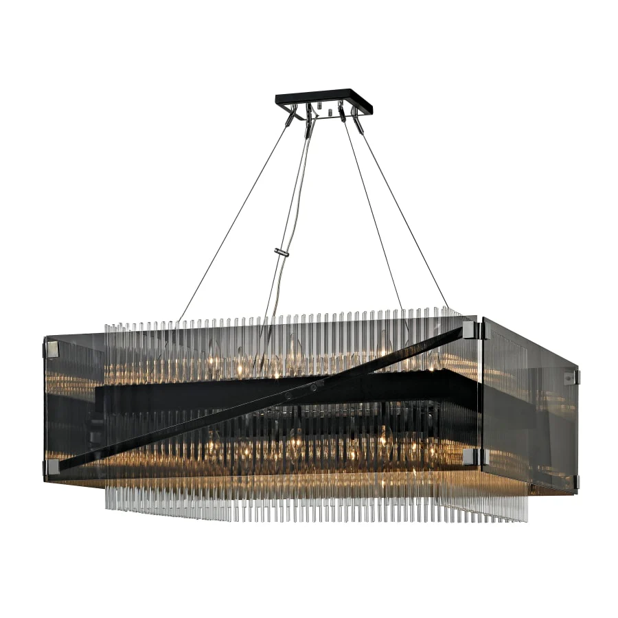 Troy Lighting Apollo 16 Light 34-1/2" Wide Chandelier with Glass Shade - Image 1