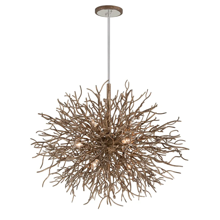 Troy Lighting Sierra 40" Wide 9 Light Abstract Chandelier - Image 1