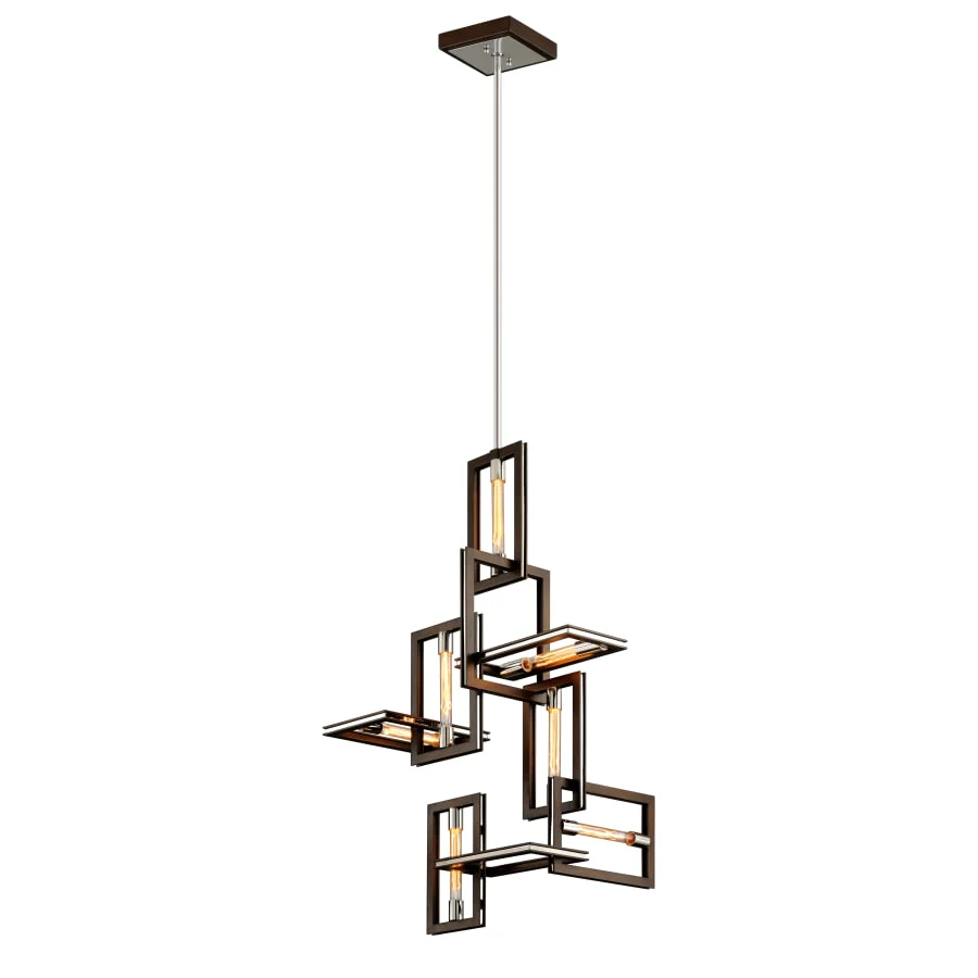 Troy Lighting Enigma 32" Wide 7 Light Abstract Chandelier - Image 1